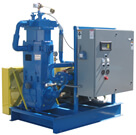 Single stage, water-cooled air booster with aftercooler and NEMA 4 duplex control panel